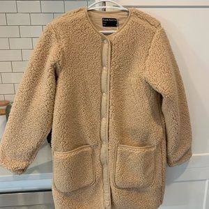 Frank and Oak reversible teddy coat